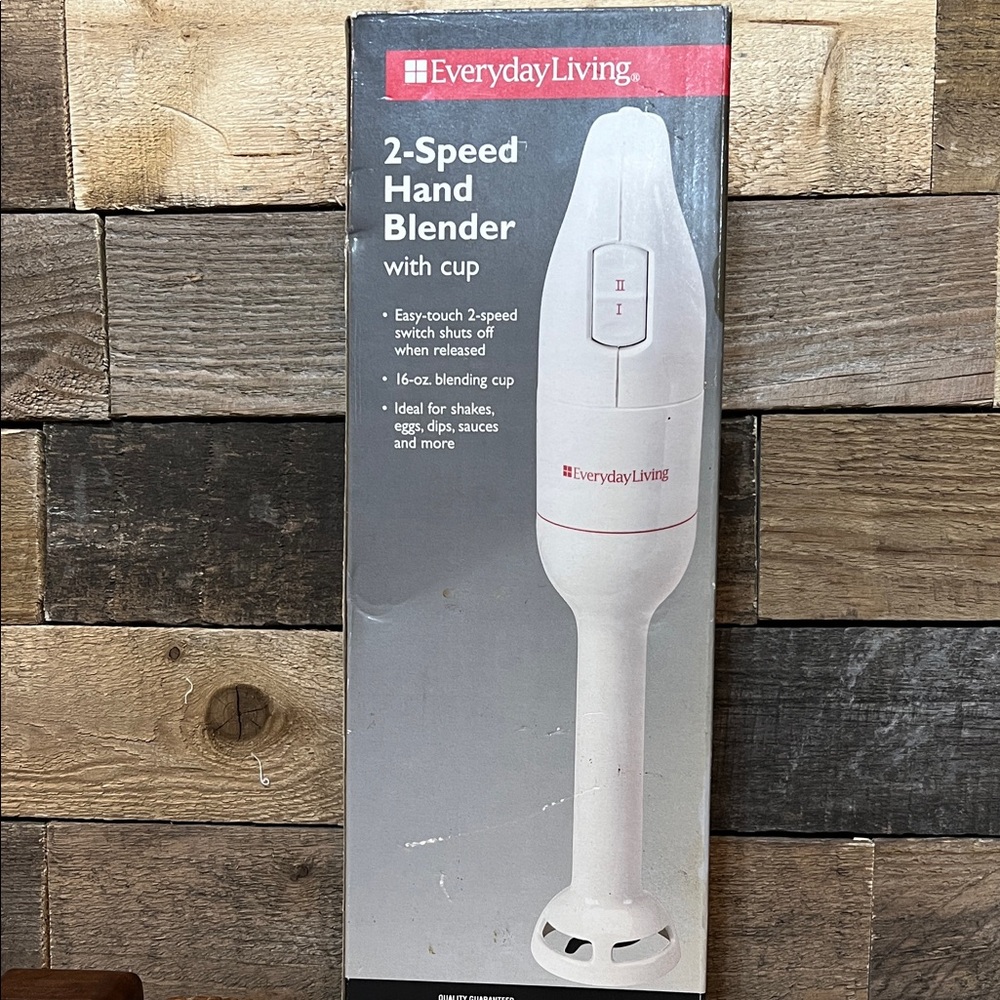 Everyday Living White 2-Speed Hand Blender NWT